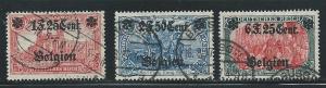 Belgium N23-5 1916-8 Geman Occupation Used