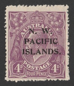 NEW GUINEA - NWPI 1918 KGV 4d violet. MNH **.