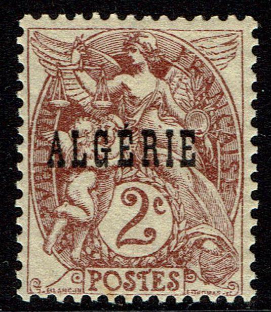 Algeria #2  MNH - 2c Violet-Brown (1924)