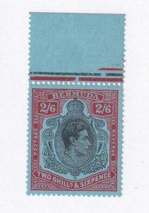 BERMUDA # 124 VF-MNH KGV1 2/6d KEY ISSUE WITH COLOURED TAB