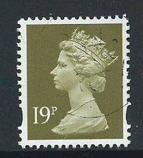 GB Machin 19p QE II  SG Y1682 Fine Used