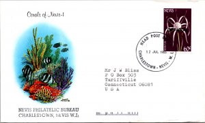 Netherlands Antilles, Worldwide First Day Cover, Flowers, Marine Life, Officials