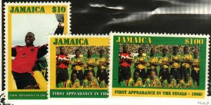 Jamaica #882-4 MNH 1998 World Cup