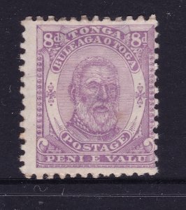 Tonga an old (1892) 8d MH