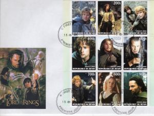 Benin 2003 Lord of the Rings  Return of The King Sheetlet (9) FDC