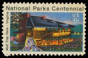 US Sc 1452 VF/MNH - 1972 6¢ Wolf Trap Farm