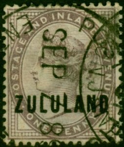 Zululand 1888 1d Deep Purple SG2 Good Used