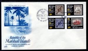 Marshall Islands 53a Stamp onn Stamp U/A FDC