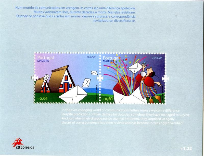 MADEIRA 274 S/S MNH SCV $4.00 BIN $2.75