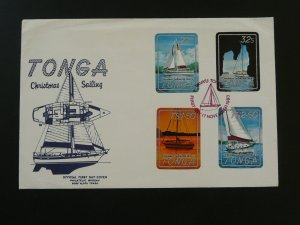 Christmas sailing FDC Tonga 1983