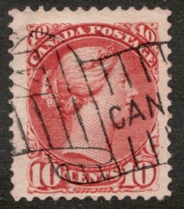 1897 Canada #45 - 10¢ Small Queen - Wonderful flag cancel - Est$50