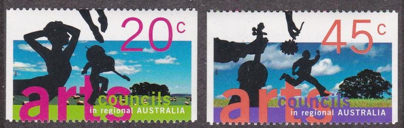 Australia # 1556-1557, Silhouettes, NH, 1/2 Cat.