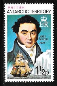 B.A.T. 47: 1.5p James Weddell (1787-1834), MH, VF