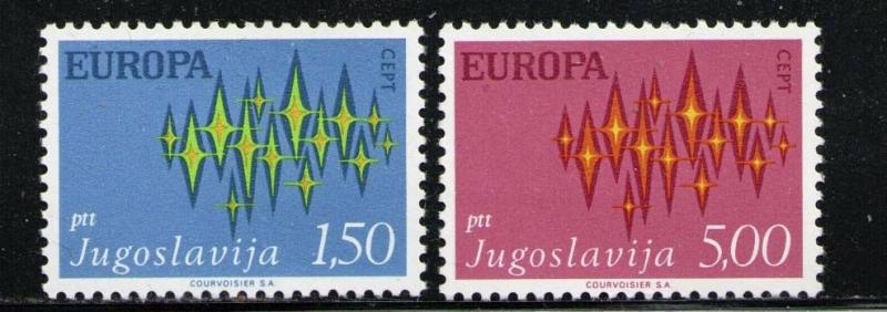 YUGOSLAVIA 1972 MNH SC.1100/1101 CEPT