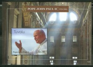 TUVALU  2013  POPE JOHN PAUL II SOUVENIR SHEET