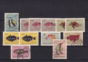 SA25f Mozambique 1951 Fishes used stamps