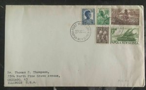 1952 Port Moresby Papua New Guinea Cover To Chicago IL Usa