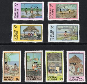 Thematic stamps TOKELAU 1976 SCENES 8v  sg.49/56a mint