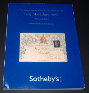 LITERATURE Great Britain The Philatelic Collections of Lady Mary Bury, FRPSL. 