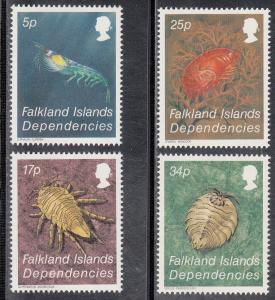 Falkland Islands Dependencies 1L76-1L79 CV $3.30 M NH
