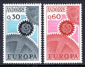 Andorra French 174-175 Europa MNH VF