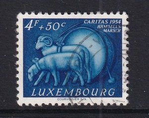 Luxembourg   #B184  used 1954 Caritas 4fr