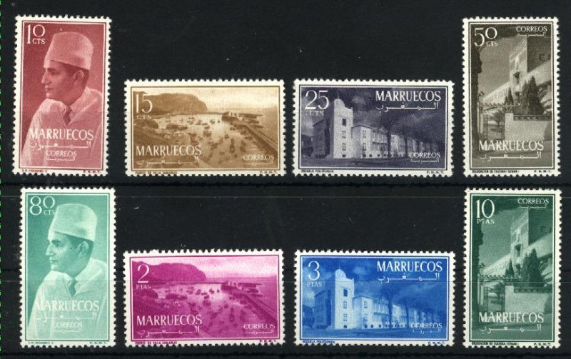 Morocco Northern Zone #1-8   Mint NH VF 1956 PD