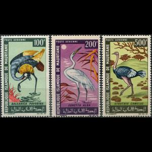 MAURITANIA 1967 - Scott# C60-2 Birds Set of 3 NH