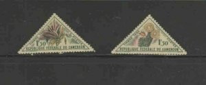 CAMEROUN #J38-J39 1963 1.50fr FLOWER MINT VF NH O.G