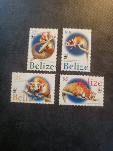 Stamps Belize 1177-80 never hinged