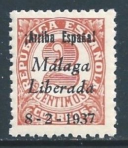 Spain #10L4 NH 2c Numeral Issue Surcharged