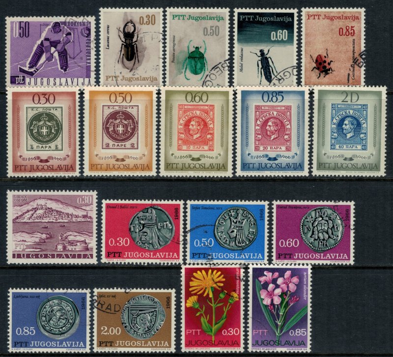 Yugoslavia #799,810-3,6-20,8,48-52,4,6*/u  CV $4.70