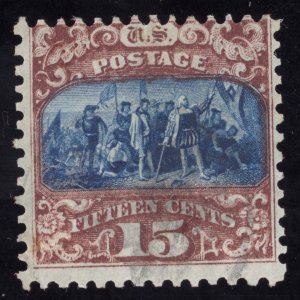 US Scott 119 Used 15c brown and blue Lot F060 bhmstamps