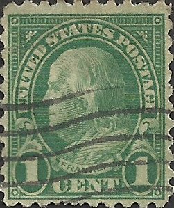 # 581 Used Green Ben Franklin