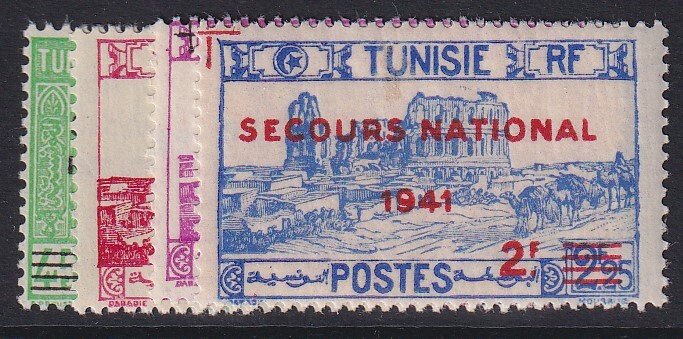 TUNISIA, Scott B74-B77, MLH
