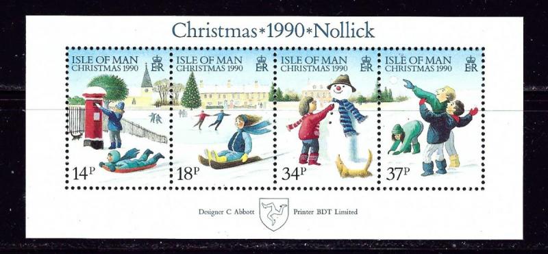 Isle of Man 439a 1990 Christmas S/S