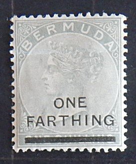 1883-1904, Queen Victoria, Bermuda, 1 Farthing/1 Shilling, SC #26 (2067-Т)