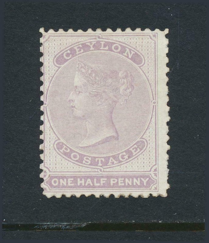 CEYLON 1864, ½d PERF 12½, VF MLH SG#18 CAT£225 (SEE BELOW)