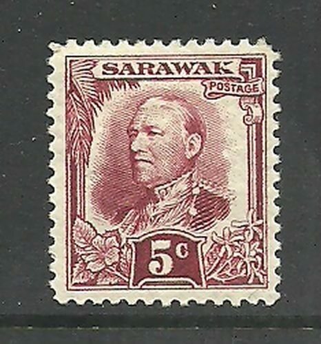 Album Treasures Sarawak Scott # 98  5c Sir Charles Brooke Mint Hinged