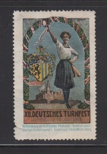 German Advertising Stamp - 1913 German Gymnastics Festival, Leipzig