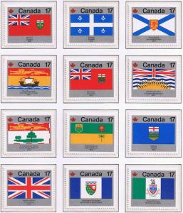 Canada Mint VF-NH #821-832 Flags