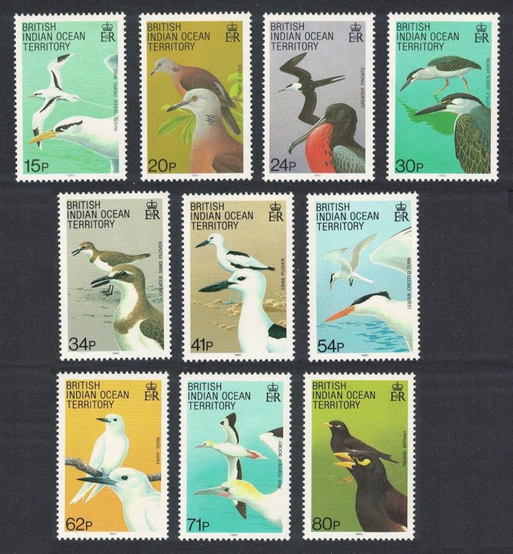 BIOT Birds 10v SG#90=100 CV£20+