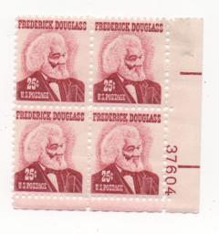 Plate Block 1290 Frederick Douglass