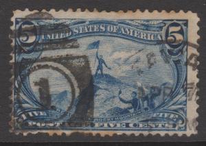 1898 Trans-Mississippi 5c Sc#288 U