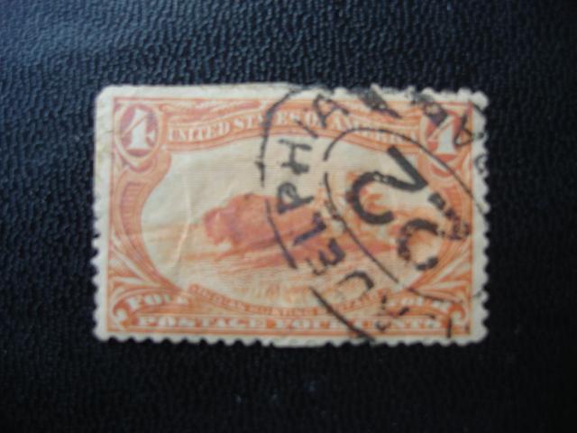 1898  SCOTT # 287 4 c USED   F/VF   SCV $ 24.00