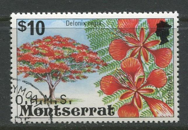 Montserrat - Scott O44 - Overprints Issue - 1980 - CTO -Single $10.00c Stamp