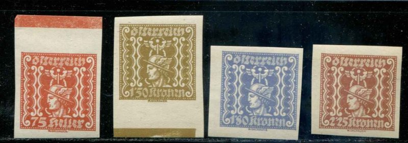 Austria SC# P49-50 Newspaper stamps MH Imperfs