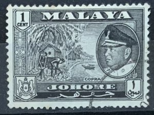 JOHORE 1960 1 cent SG155 USED