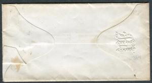 Postal Cover - SPRINGFIELD MA TO AUSTIN MN - CIRCA 1868 NEG X CANCEL - S6374