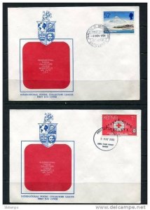 Kenya 1985 & Falkland Is 1984 First Day Covers  Intl. Postal Collection League